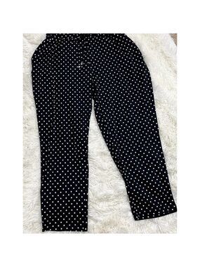 Robert Louis Black/White Polka Dots Pajama Pants - Size 3X